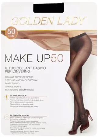 Колготки Golden Lady Make Up 50 den, размер 4-L, nero (черный)
