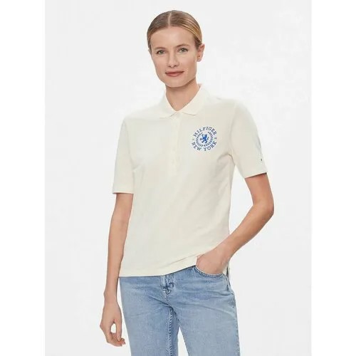 Поло TOMMY HILFIGER, размер XS [INT], экрю