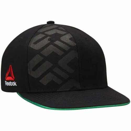 Мужская кепка Reebok UFC Flexfit - черная | Зеленый