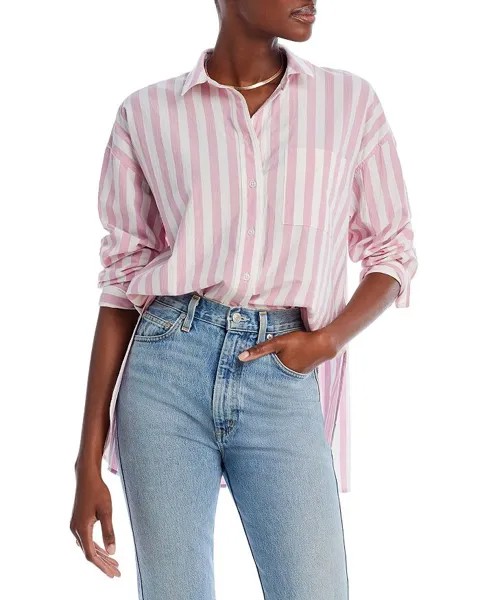 Хлопковая рубашка оверсайз на пуговицах Madewell