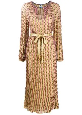 M Missoni трикотажное платье с принтом