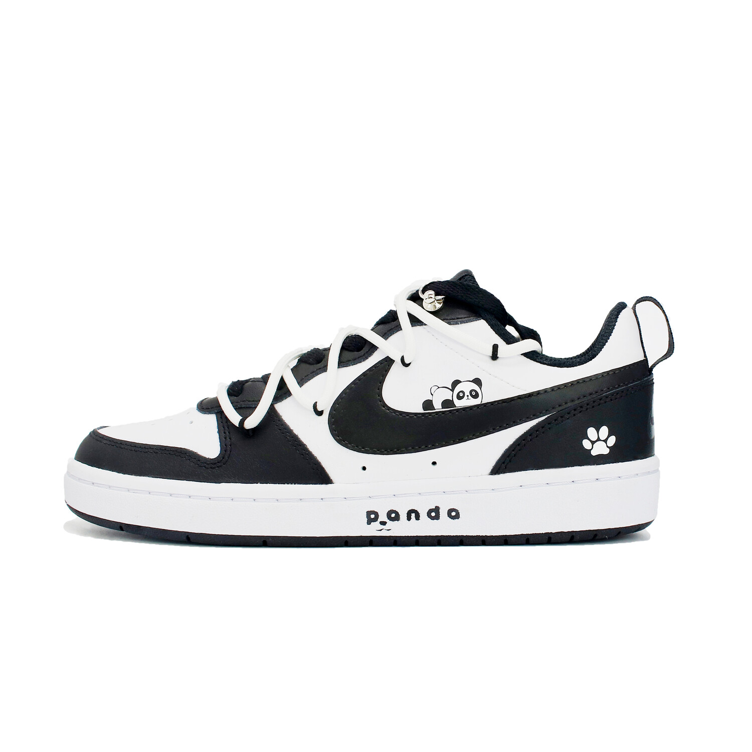 Кроссовки Nike Court Borough Skateboarding Shoes Women's Low-top Black/white, черный/белый
