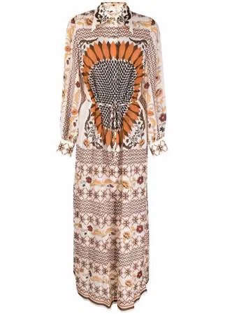 Tory Burch платье-рубашка с узором