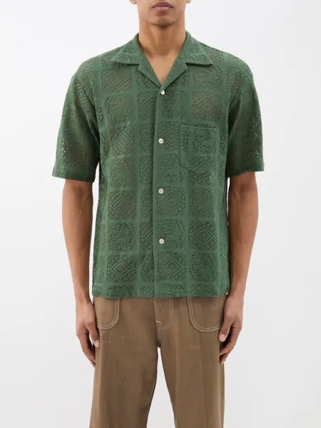 Рубашка jah из львиного кружева Sasquatchfabrix., зеленый