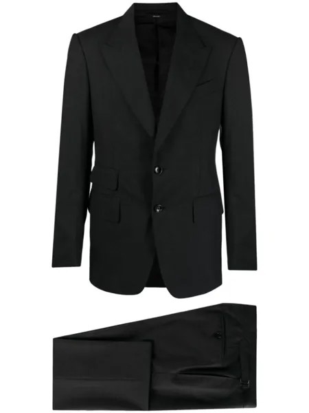 TOM FORD однобортный шерстяной костюм, серый