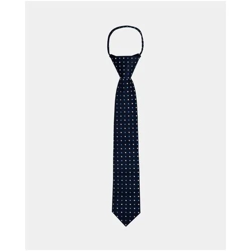 Синий галстук в горошек Gulliver, размер 146*170, цвет синий, длина 37 см