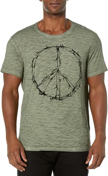 Футболка Peace из колючей проволоки KG6357Z3 John Varvatos, цвет Dark Moss