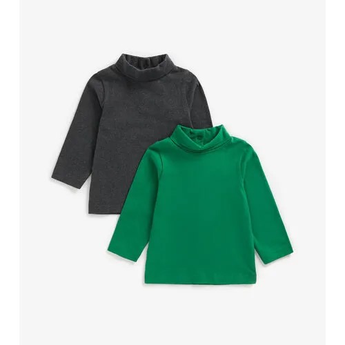 Водолазка mothercare, 2шт., размер 86, серый, зеленый