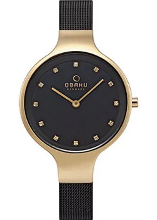 Fashion наручные  женские часы Obaku V173LXGBMB. Коллекция Mesh