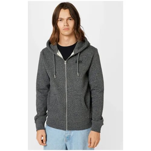 Толстовка Superdry VINTAGE LOGO EMB ZIPHOOD, размер S, , dark grey