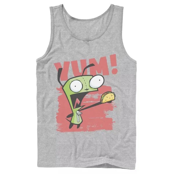 Мужской сериал Nickelodeon Invader Zim Gir Screaming Yum! Майка с графическим рисунком Taco Portrait