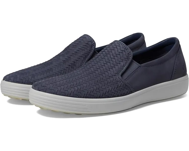 Кроссовки ECCO Soft Seven Woven Slip-On, цвет Ombre