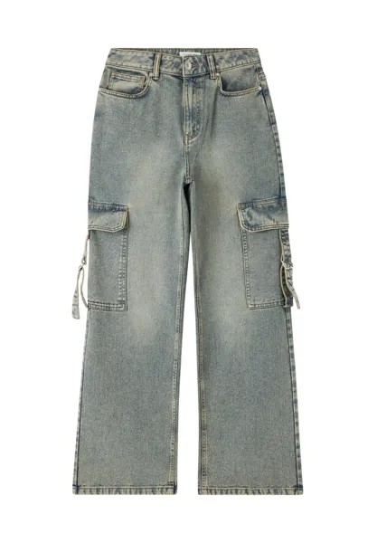 Мешковатые джинсы EFFETTO Terranova, цвет Blu Denim