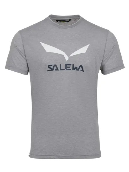 Футболка мужская Salewa Solidlogo Dry M T-Shirt серая L