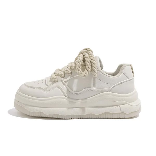 Кроссовки HUANQIU Skateboarding Shoes Women's Low-top Beige, бежевый