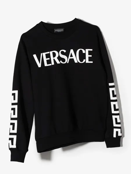 Versace Kids толстовка с логотипом