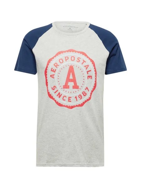 Футболка AÉROPOSTALE, пятнистый серый