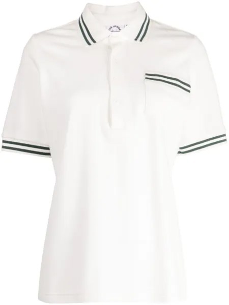 The Upside Hill striped-edge polo shirt, белый