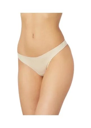 LUI et ELLE Трусы Invisible стринги низкой посадки бесшовные, размер 4 (L), beige