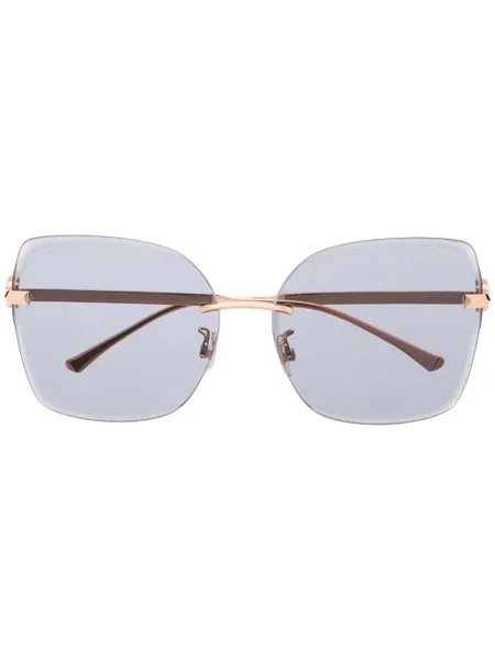 Jimmy Choo Eyewear солнцезащитные очки Corin в квадратной оправе