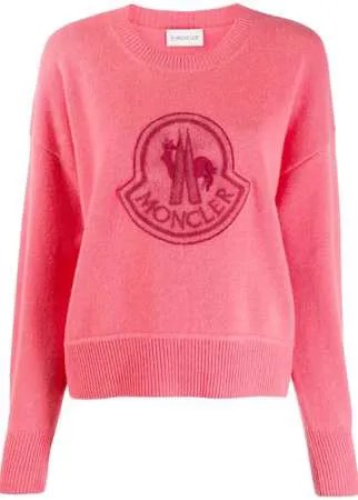 Moncler свитер с нашивкой-логотипом