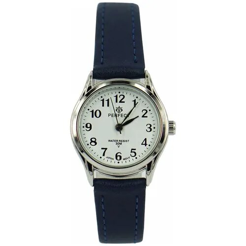 Perfect часы наручные, кварцевые, на батарейке, женские, металлический корпус, кожаный ремень, металлический браслет, с японским механизмом LX017-009-3