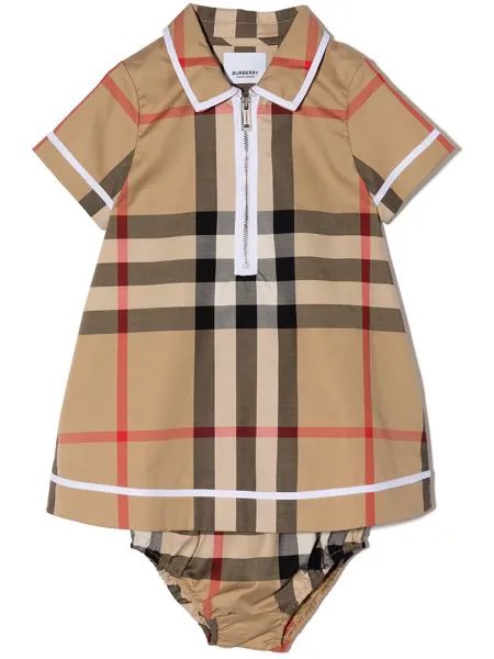 Burberry Kids платье в клетку