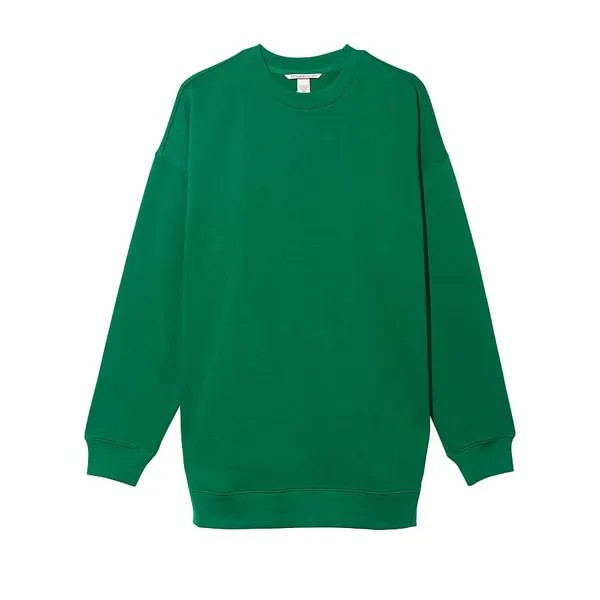 Свитшот Victoria's Secret Cotton Fleece Mock Neck, зеленый