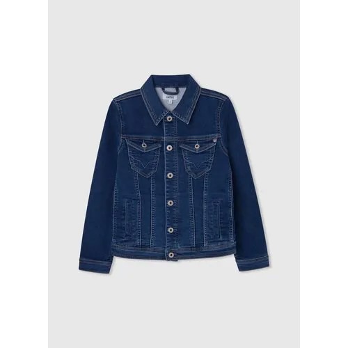 Джинсовая куртка Pepe Jeans DENIM JACKET FIT REGULAR, размер 170, синий