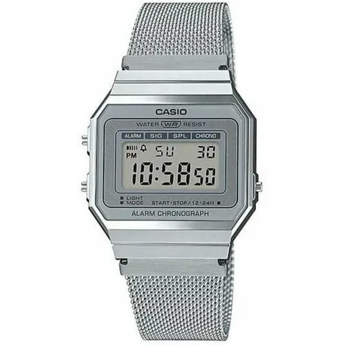 Наручные часы CASIO Vintage 76990, серебряный, мультиколор