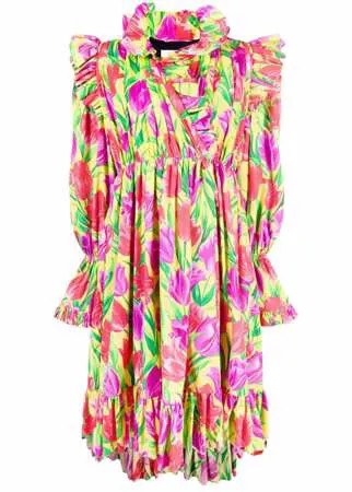 Balenciaga платье с цветочным принтом