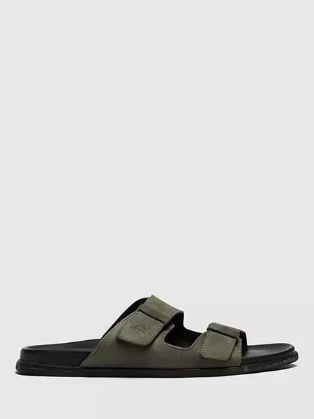 Шлепанцы Rodd & Gunn Kendrick Place Leather Adjustable, черный
