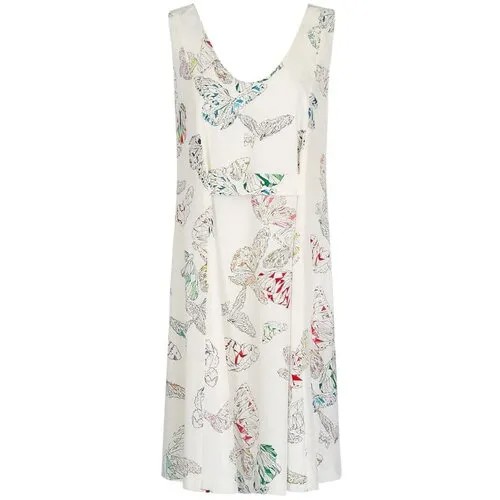 Платье Cacharel, натуральный шелк, повседневное, размер 42, белый