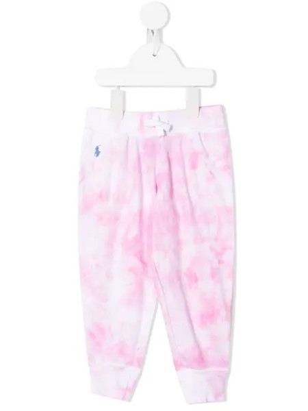 Ralph Lauren Kids спортивные брюки с принтом тай-дай