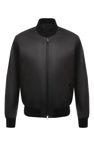 Кожаный бомбер Zegna Couture
