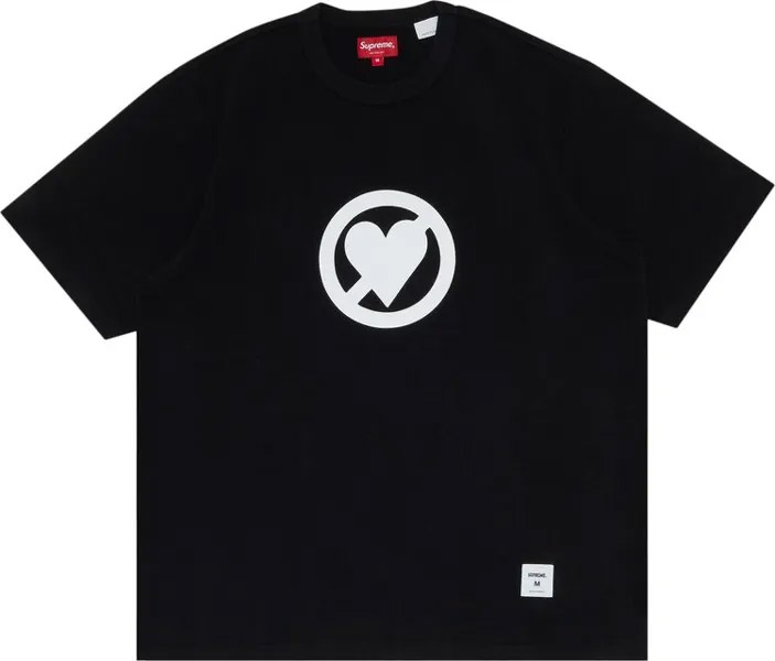 Футболка Supreme No Love Short-Sleeve Top 'Black', черный