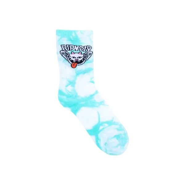 Носки RIPNDIP Big Smile Socks Aqua Tie Dye 2022