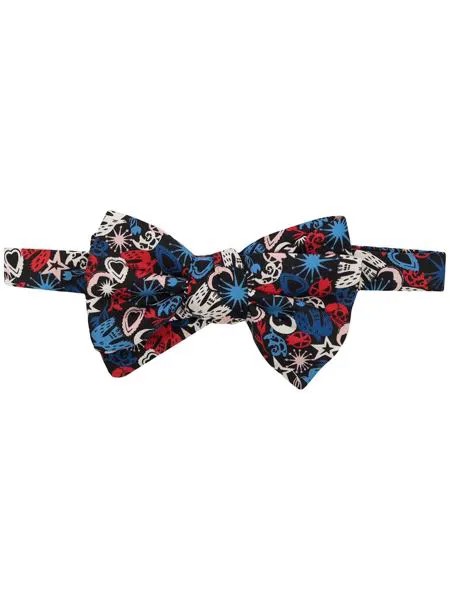 Alexander McQueen галстук-бабочка с принтом