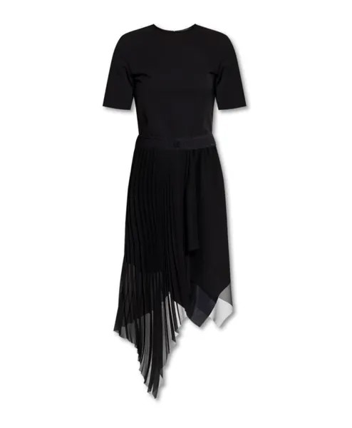 Асимметричное платье из крепа из джерси Givenchy, черный