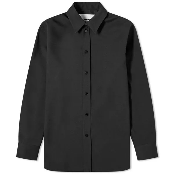 Рубашка Jil Sander Heavy Cotton, черный