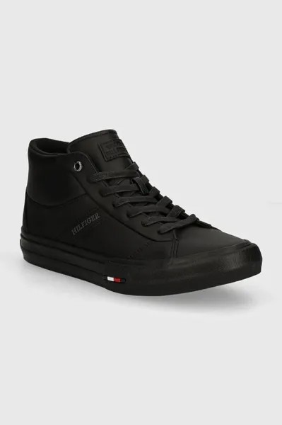 Кроссовки TH HI VULC STREET RWB LTH Tommy Hilfiger, черный