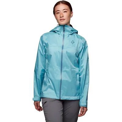 Дождевик Black Diamond Treeline Rain Shell — женский прибрежный синий, M