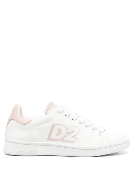 DSQUARED2 кеды с логотипом, белый
