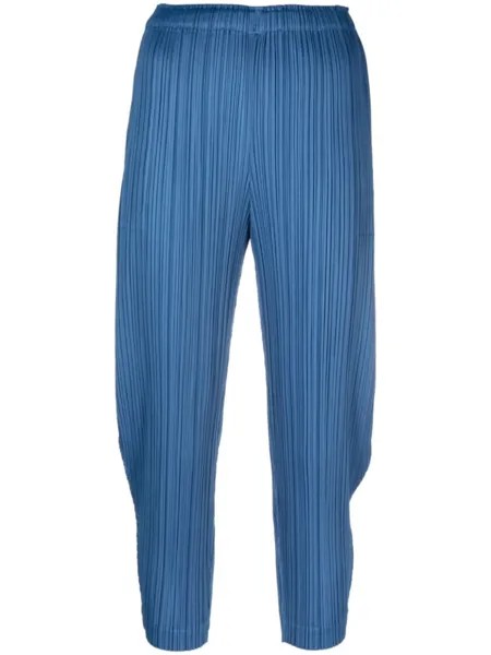 Pleats Please Issey Miyake плиссированные брюки Monthly Colours January, синий