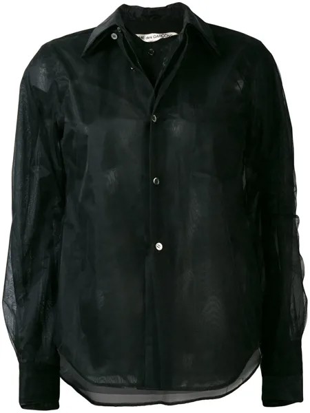 Comme Des Garçons полупрозрачная рубашка