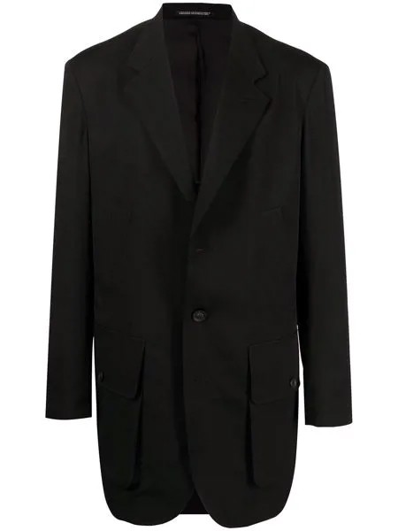 Yohji Yamamoto шерстяной однобортный пиджак