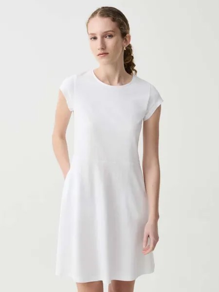 Короткое платье из хлопка Ovs, цвет optical white
