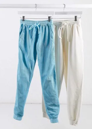 Спортивные штаны от комплекта с манжетами Criminal Damage-Голубой