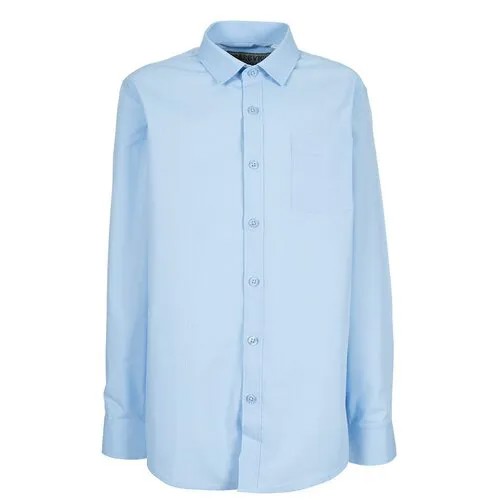 Школьная рубашка Tsarevich, размер 164-170, синий, голубой