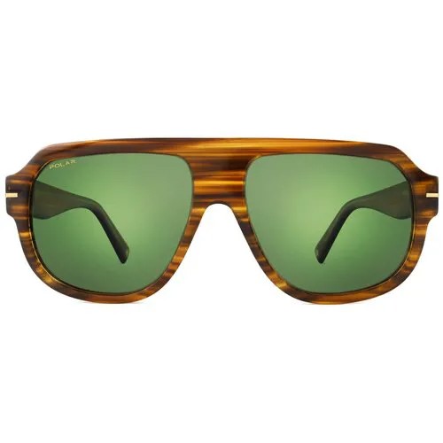 Солнцезащитные очки POLAR, квадратные, поляризационные, с защитой от УФ, коричневый